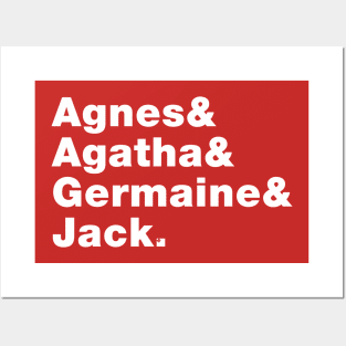 Just a friend. Agnes & Agatha & Germaine & Jack. Posters and Art